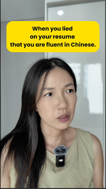 When you lied on your resume that you are fluent in Chinese #learnchinese #mandarin #Chinese