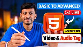 HTML Video & Audio Tags Explained | HTML Tutorial for Beginners | LIVE