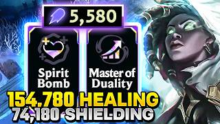 5580 AP 100% HP FULL HEAL SPIRIT BOMB Senna build! 154000 healing and 74000 shielding! | ARAM Mayhem