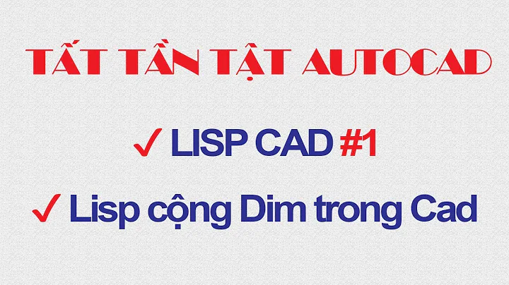 ✅ Lisp CAD #1: Lisp cộng dim trong Cad ứng dụng trong diễn giải khối lượng