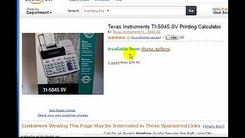 Texas Instruments TI-5045 SV Printing Calculator
