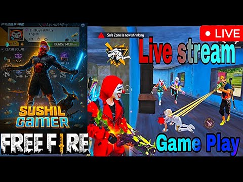 Sushil Gamer free Fire Live Game play Rank Push 😱😱
