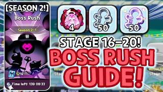 BEST/SECRET Team Synergy for BOSS RUSH Season 2! (16-20 Guide)