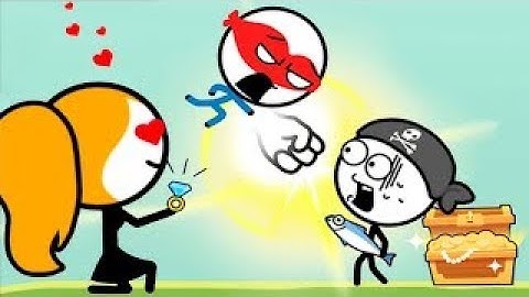 Attack Draw Line Gameplay Walkthrough - All Levels 1-20 - Funny Stickman Brain Puzzle Game #NicTeeV