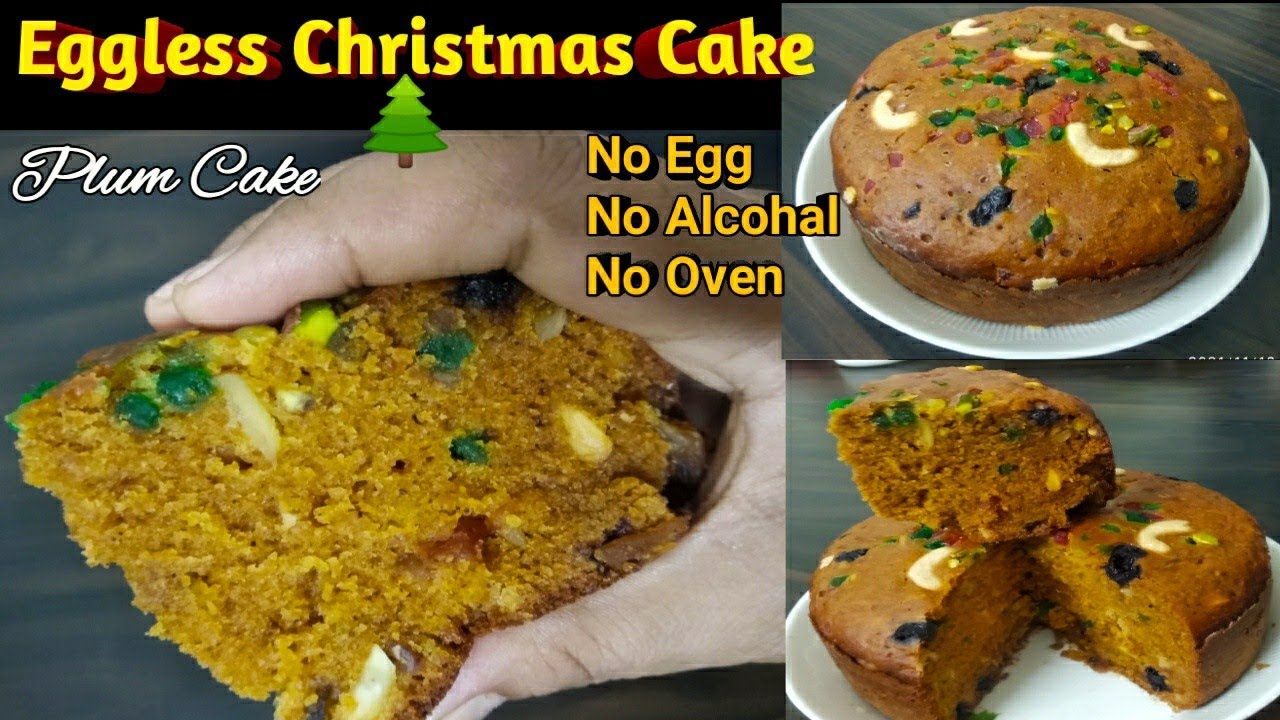 Christmas Special Egg less Plum Cake without Oven Fruit Cake Plum