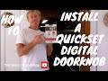 How to install a Kwikset Digital Door Knob.