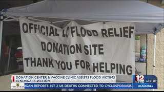 Lewis County donation center still active 2 weeks after flooding