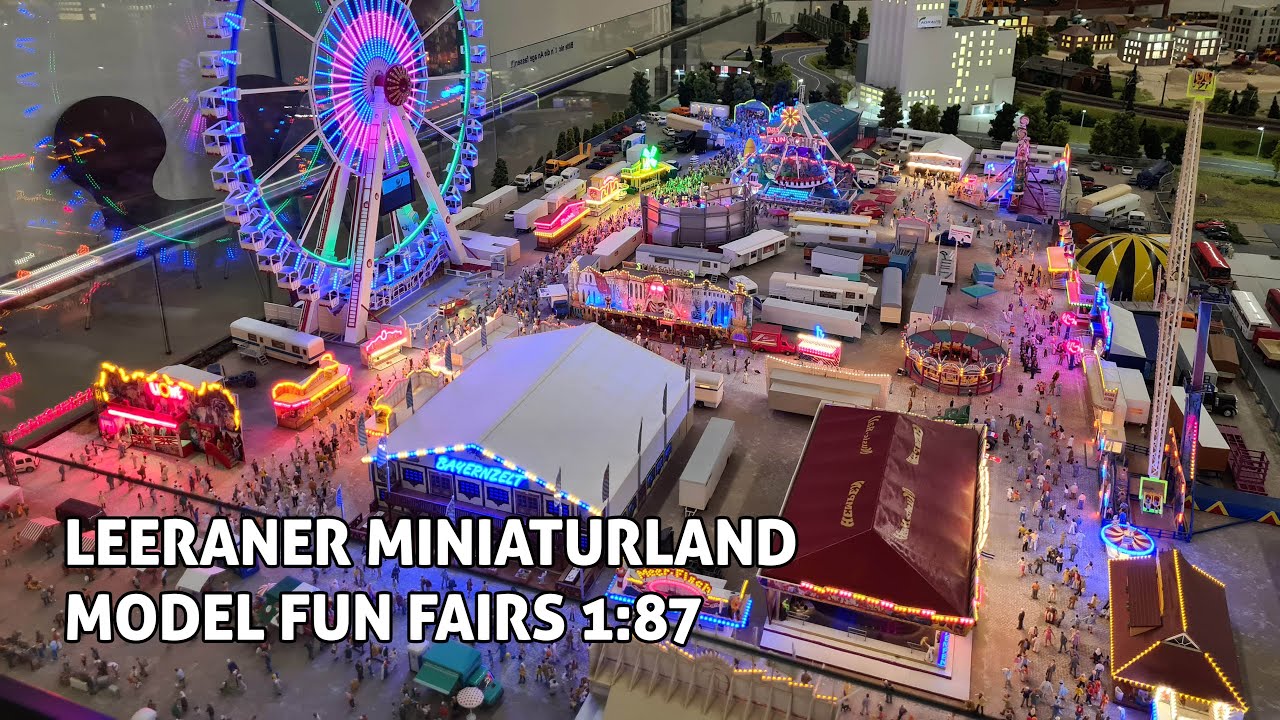 Leeraner Miniaturland Kirmes Fun Fairs in 1:87 (H0) 4K
