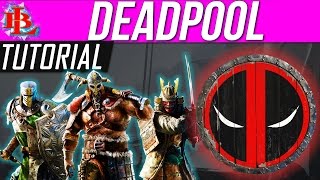 For Honor DEADPOOL Emblem Tutorial - Customization DEAD POOL - Emblem Creation 😃