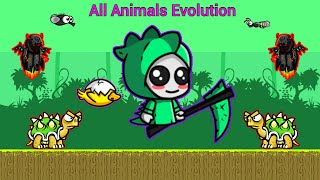 All Animals Evolution With Cute Dino Reaper (EvoWorld.io)