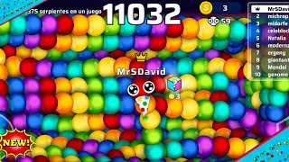 😍JUGANDO SNAKE.IO GAME PLAY🙈KING SNAK❤️🔥