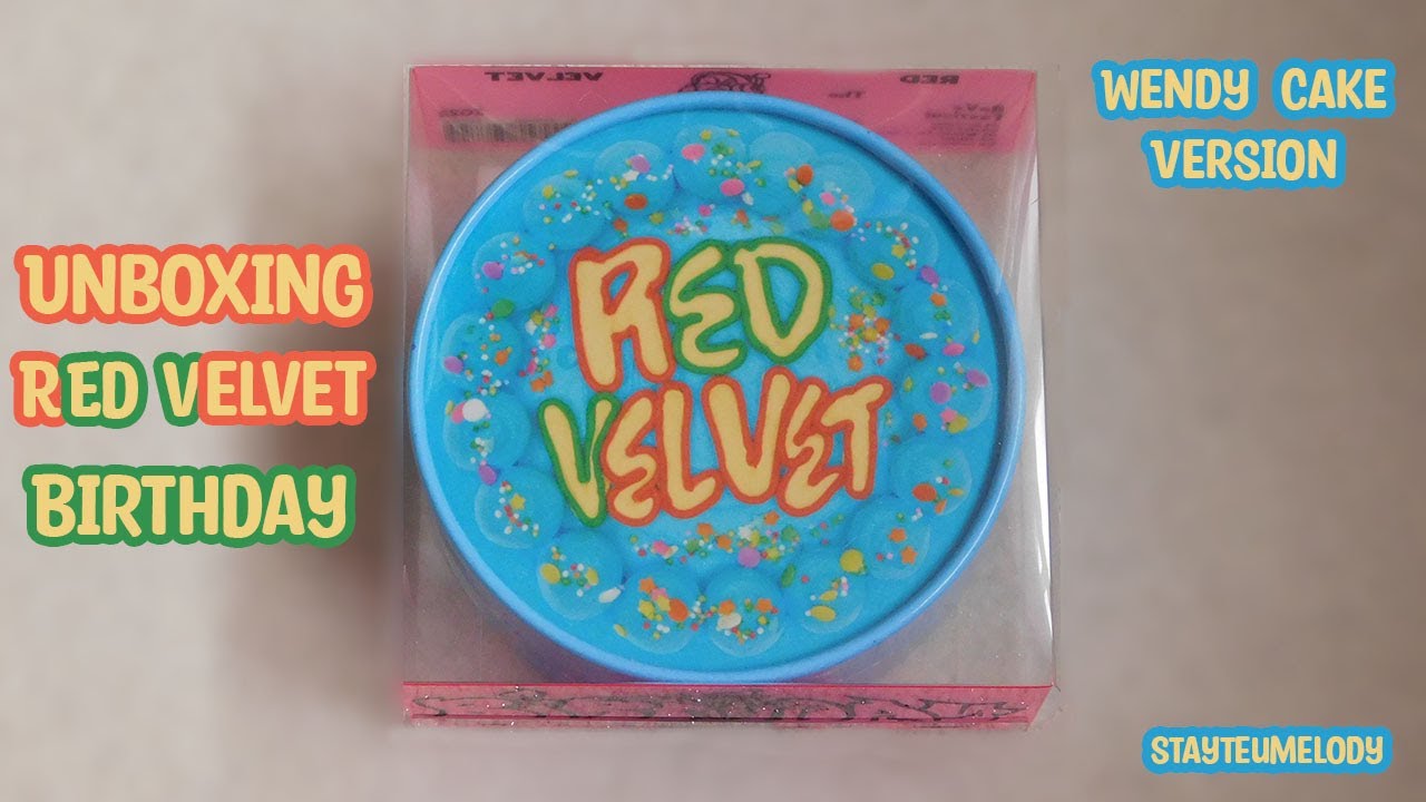 Uberettiget silhuet Øjeblik Red Velvet Birthday Wendy Cake Version Album Unboxing - YouTube