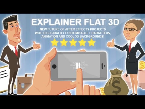   3 قالب افتر افكت شخصيات كرتونية