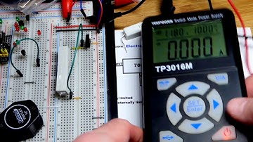 7805 with heat sink 1A constant current source circuit demonstration by electronzap electronics