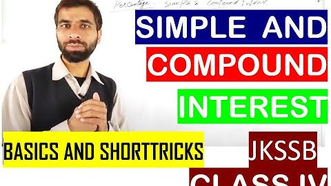 SIMPLE/ COMPOUND INTERESTED| JKSSB| SSC CHSL| in simple KASHMIRI LANGUAGE