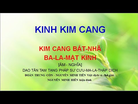 Video KINH KIM CANG (Có chữ) - DỊCH ÂM - THÍCH TRÍ THÔNG - youtube
