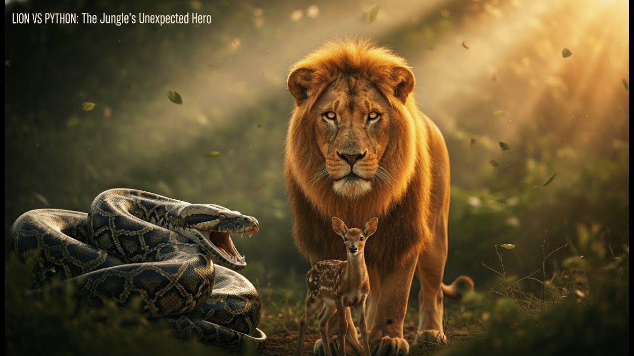 Lion vs Python: The Jungle’s Unexpected Hero - YouTube