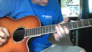 Video thumbnail of "Star Spangled Banner Ovation Guitar acoustic"