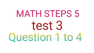 Celebrity math steps 5(bharti bhavan) test 3 question 1 to 4 solution‎ Profile