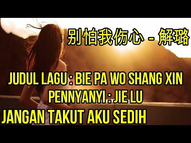 Lagu mandarin Terjemahan Indonesia,Bie pa wo shang xin,别怕我伤心 解璐 class=