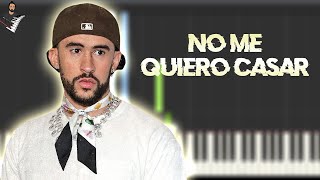 NO ME QUIERO CASAR - BAD BUNNY