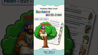 Zacchaeus Meets Jesus Bible Craft for Kids | Luke 19 Interactive Sunday School Activity