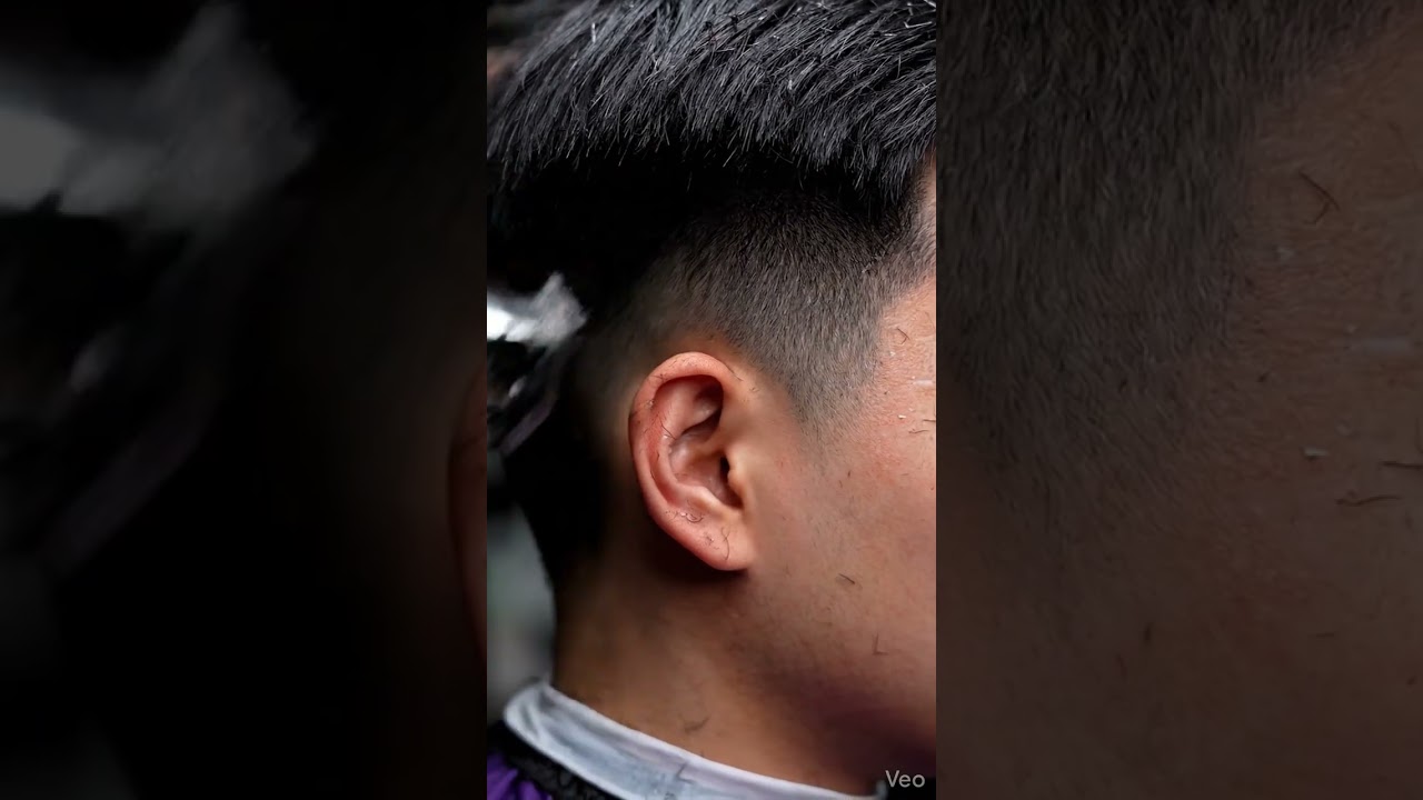 Fixing Poofy Asian Hair Sides 🇰🇷 Barber Near Me NYC #shorts