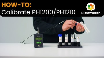 pH Meter - How to Calibrate the PH1200/PH1210? | Nieuwkoop
