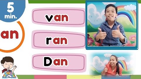 CVC Words | "an" Word Family | Short Vowel a | Reading Phonics for Kids