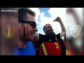 This is what football is about!! Belgium and Ireland fans partying in Bordeaux!