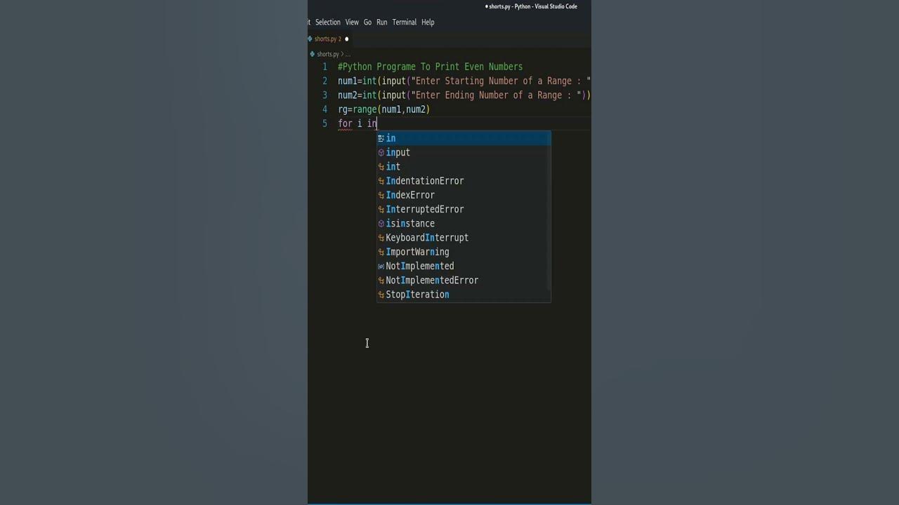 BEST Python TRICK To Print Even Numbers in Range - YouTube