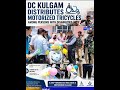 DC Kulgam Distributes Motorized Tricycles Among Persons with Disabilities**