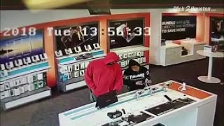 Surveillance video of phones, tablets stolen from Fry Road store