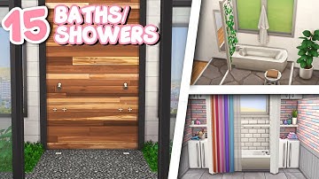 15 Functional Baths and Showers (No CC) (Base Game + Discover Uni) | Sims 4 Tips and Tricks