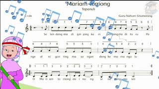 Lirik Lagu Mariam Tomong - kelas 6