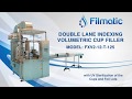 Yoghurt filling machine  double lane cup filler with uv           wwwfilmaticcom