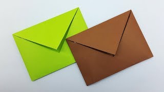 Paper Envelope easy making without Glue or Tape | DIY Crafts (Origami Envelope)