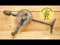 1924 era Egg Beater Style Breast Hand Drill - Classic Vintage Hand Tool Restoration