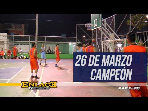 26 de marzo campeón del municipal de baloncesto