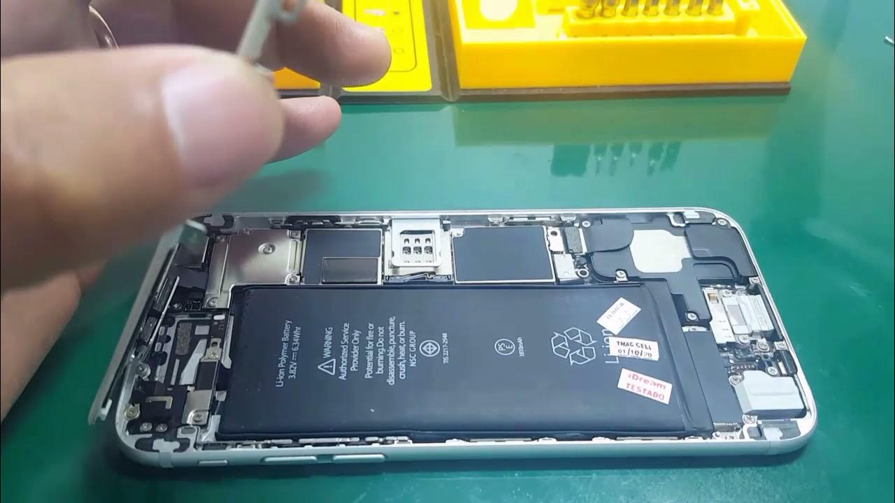 Troca Bateria iPhone 6 recebido na ssistência YouTube