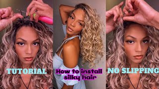 How to install silky hair crochet braids. Stop your knots slipping.