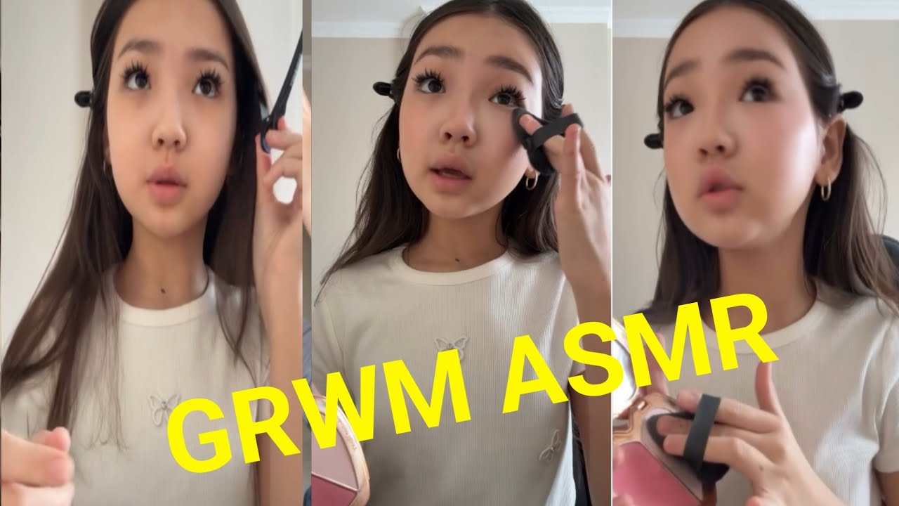 GRWM ASMR Back To School Eye Makeup 🎒✨ Soft Glam for School | GlowWithFaNas