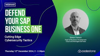 Defend Your SAP Business One  Cutting Edge Cybersecurity Tactics 1