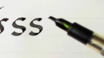 Calligraphy 21 Foundational Hand Lower Case: t, f, k, s