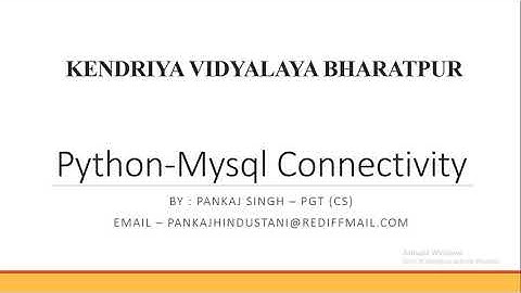 Python MySQL Connectivity - Part 2