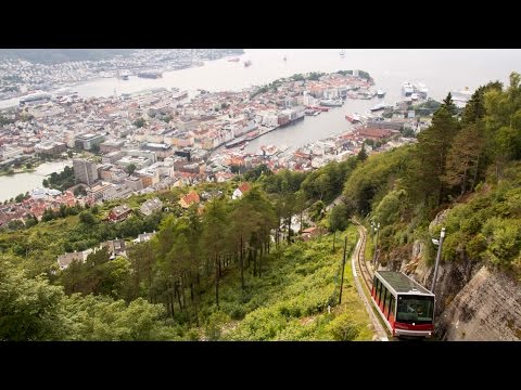Mount Floyen and Floibanen Cable Car, Bergen, Norway