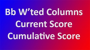Blackboard Weighted Columns