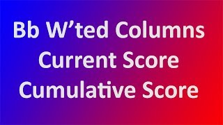 Blackboard Weighted Columns