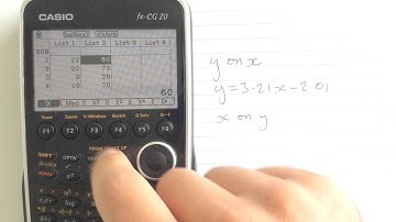 X on Y regression lines