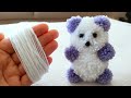 Amazing teddy bear making with wool  super easy teddy bear make at home  how to make teddy bear